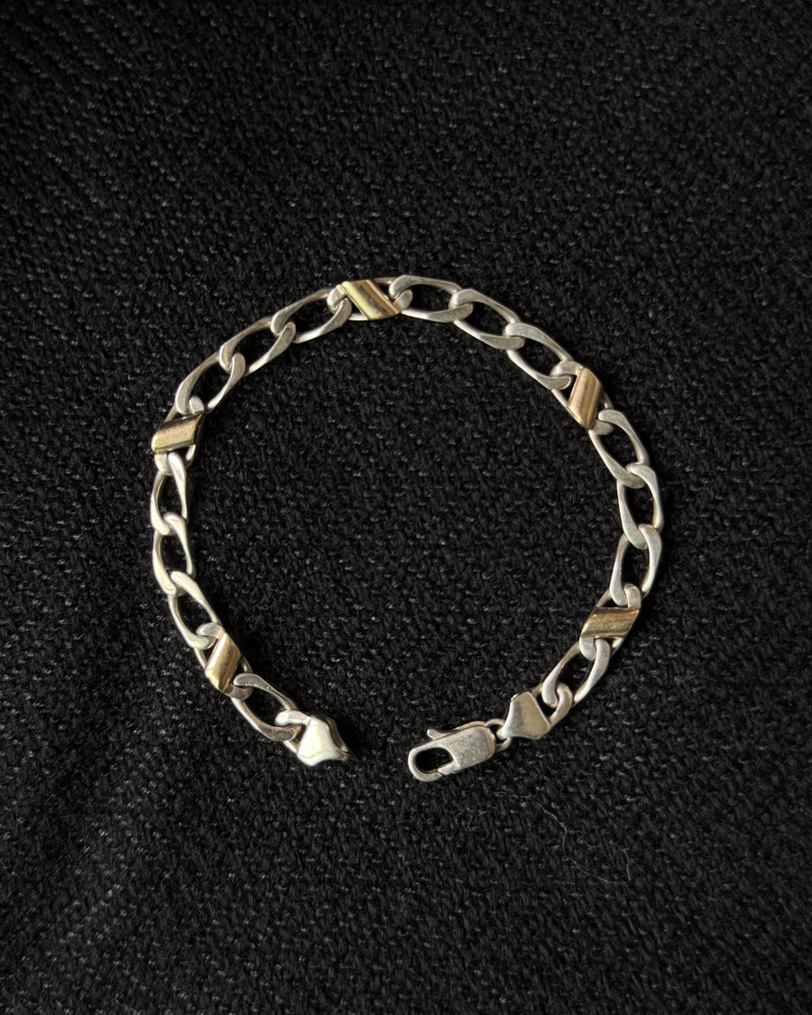 Tiffany & Co. Figalo chain K18 gold×silver bracelet ティファニー フィガロチェーン ブレスレット