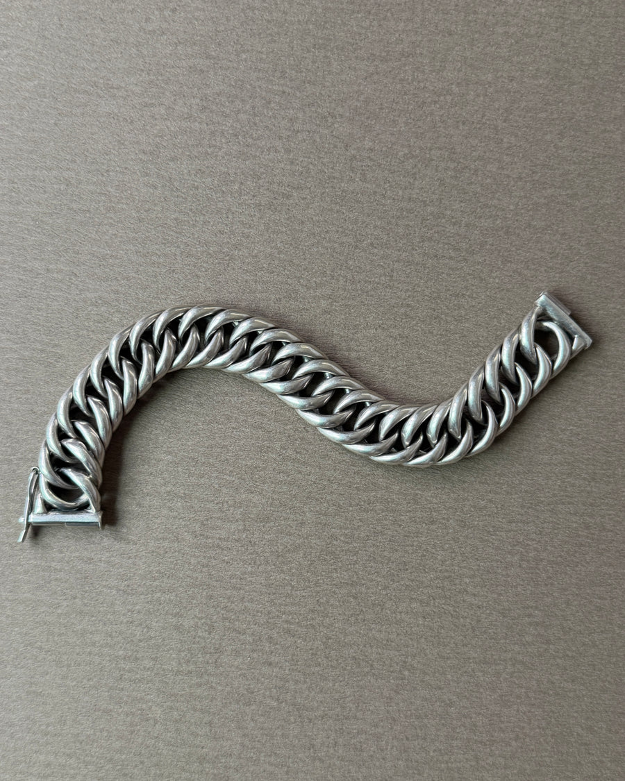 Polish silver mesh bracelet circa 1980s ポーランド シルバー メッシュ ブレスレット