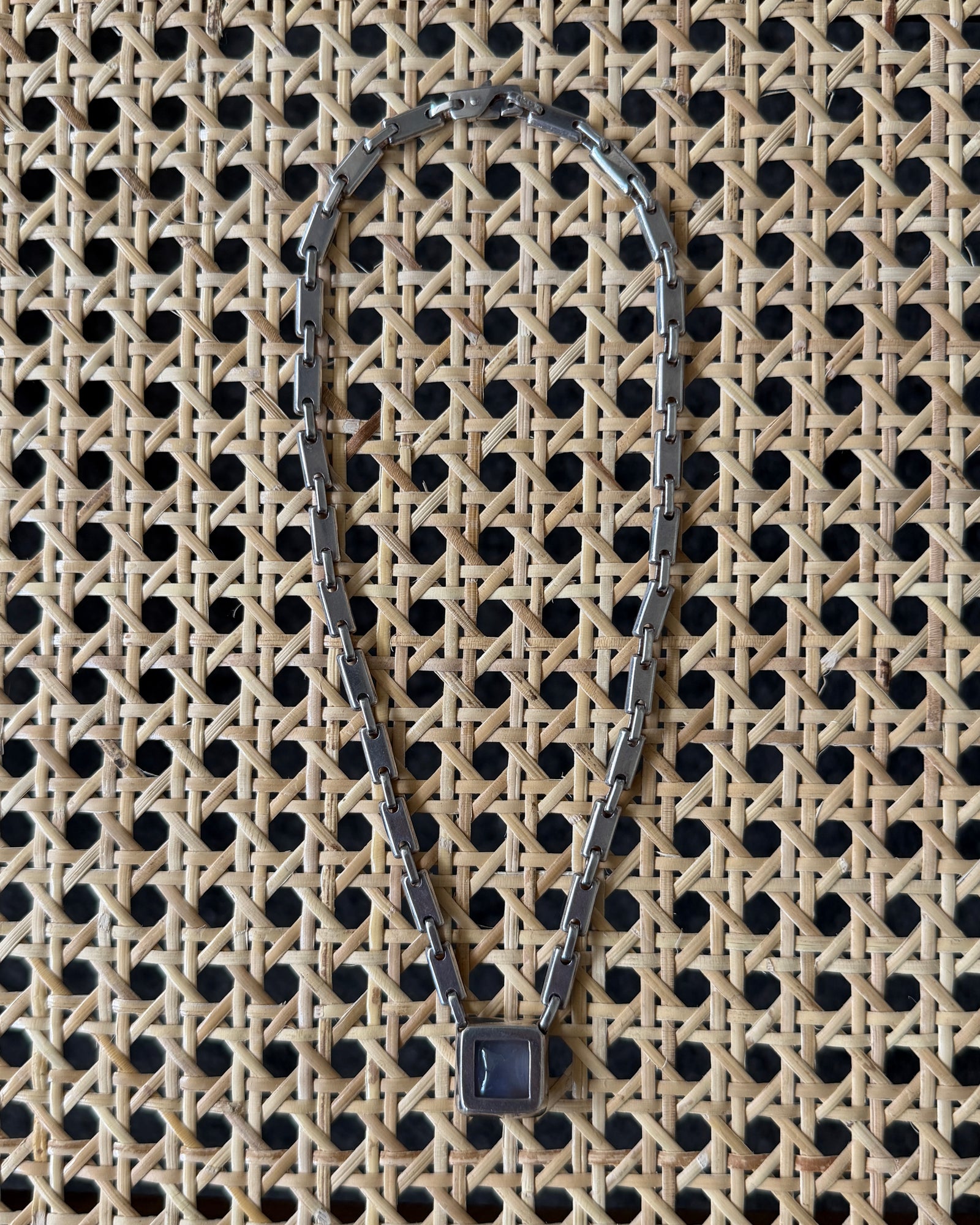 Hermes Vintage Rope Silver Necklace