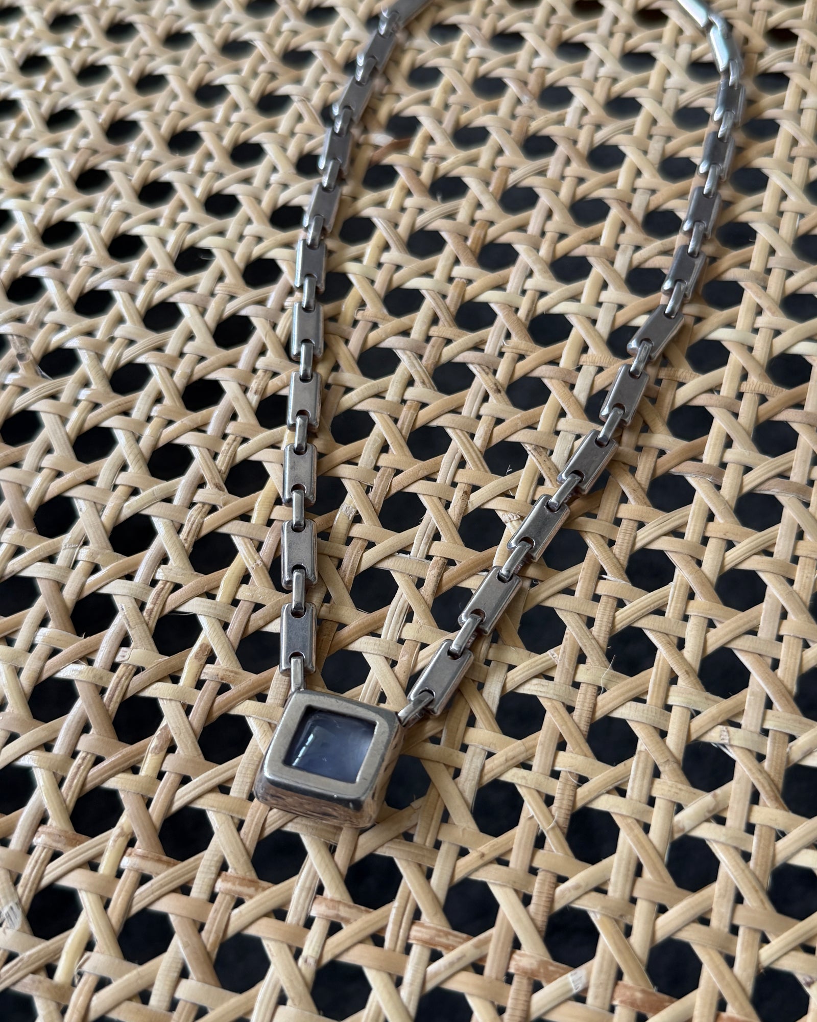 Hermes Vintage Rope Silver Necklace