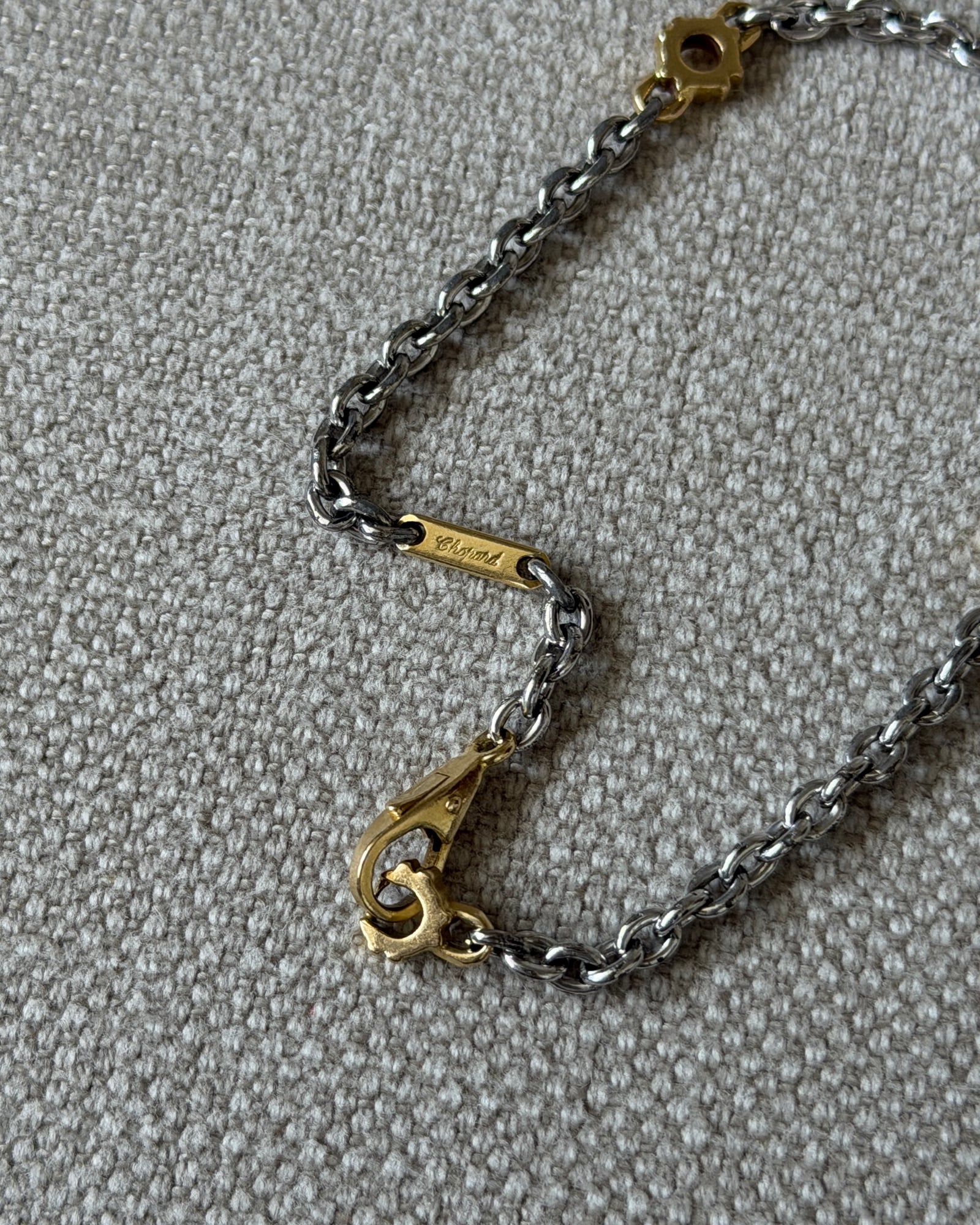 Hermes Vintage Rope Silver Necklace