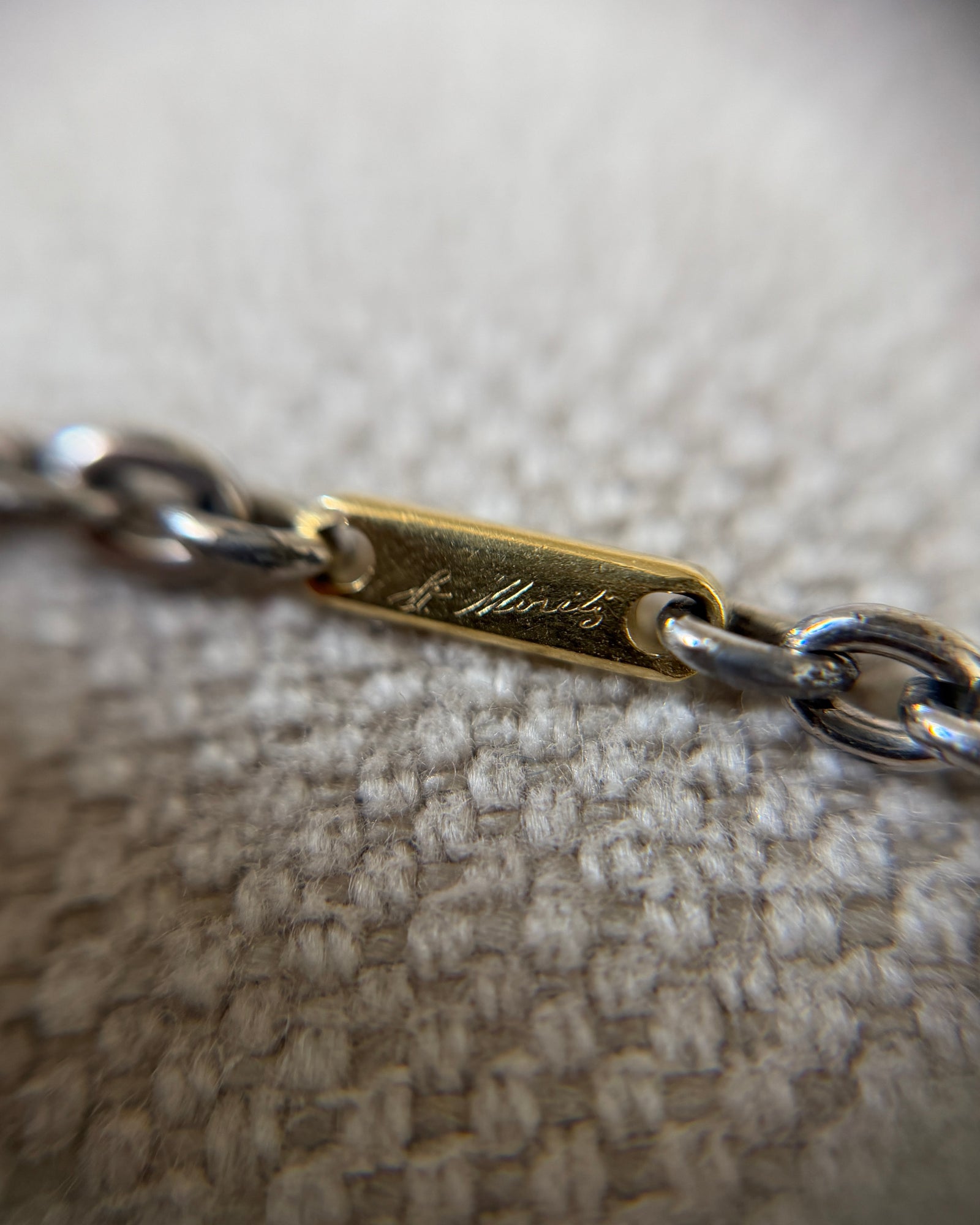 Hermes Vintage Rope Silver Necklace