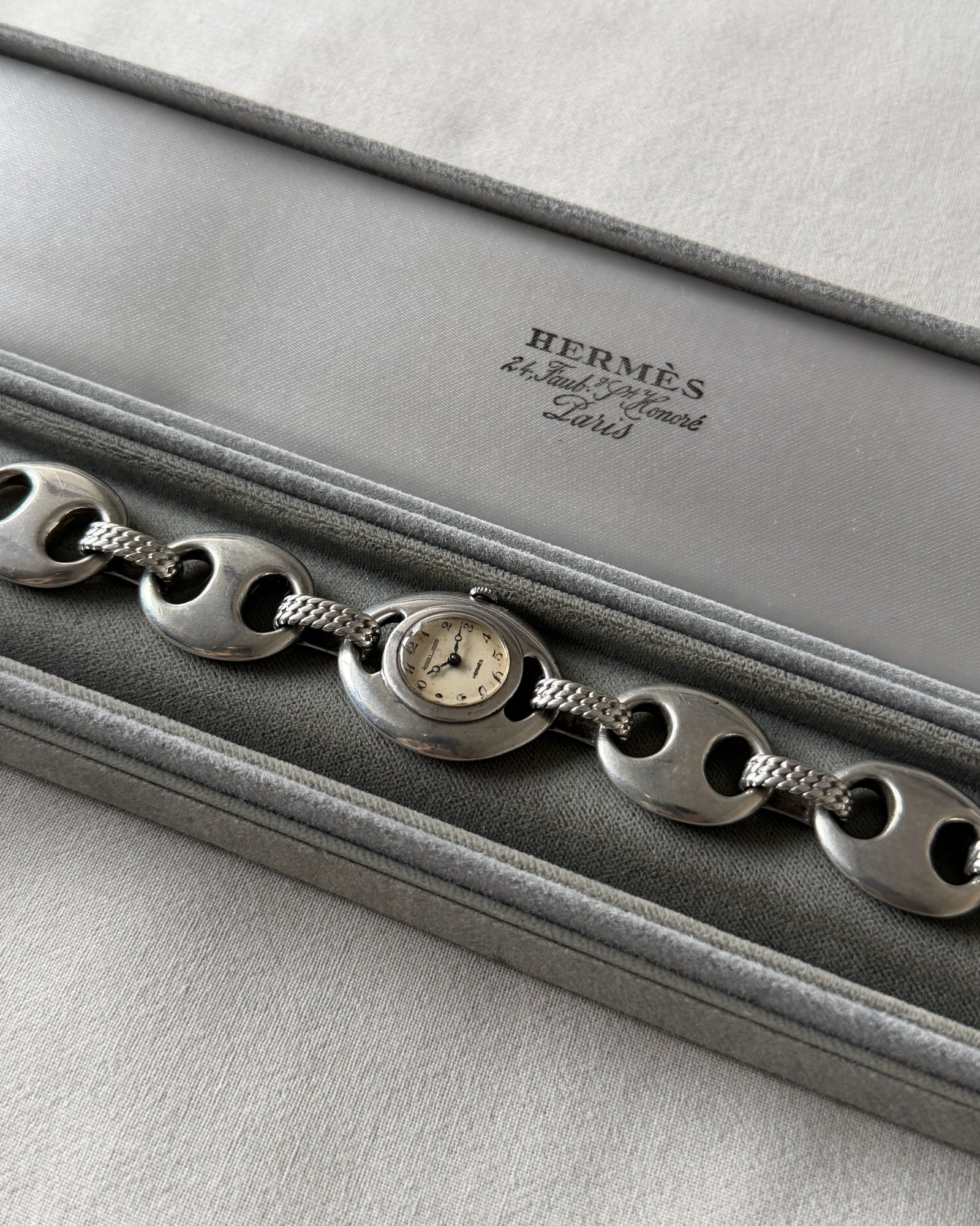 Hermes Suroît silver watch Jaeger-LeCoultre エルメス シュロワ シルバー ウォッチ