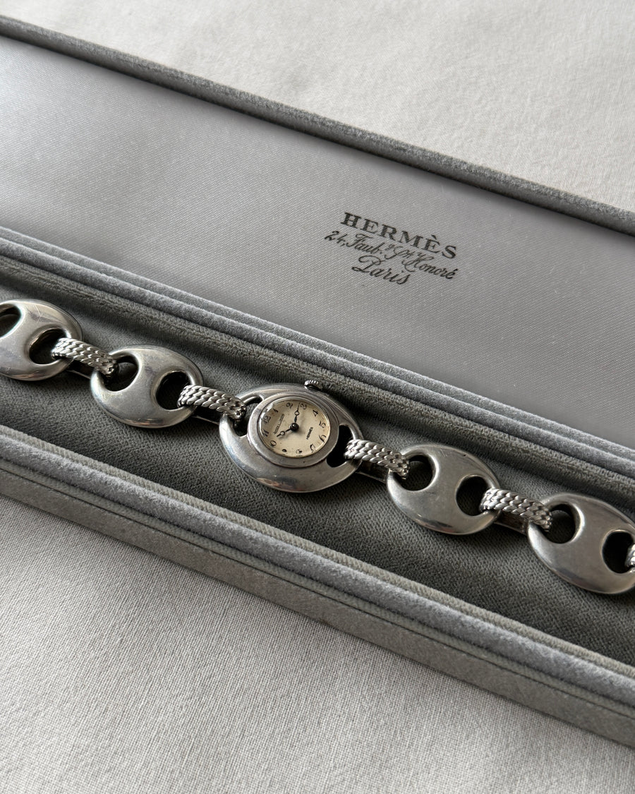 Hermes Suroît silver watch Jaeger-LeCoultre エルメス シュロワ シルバー ウォッチ