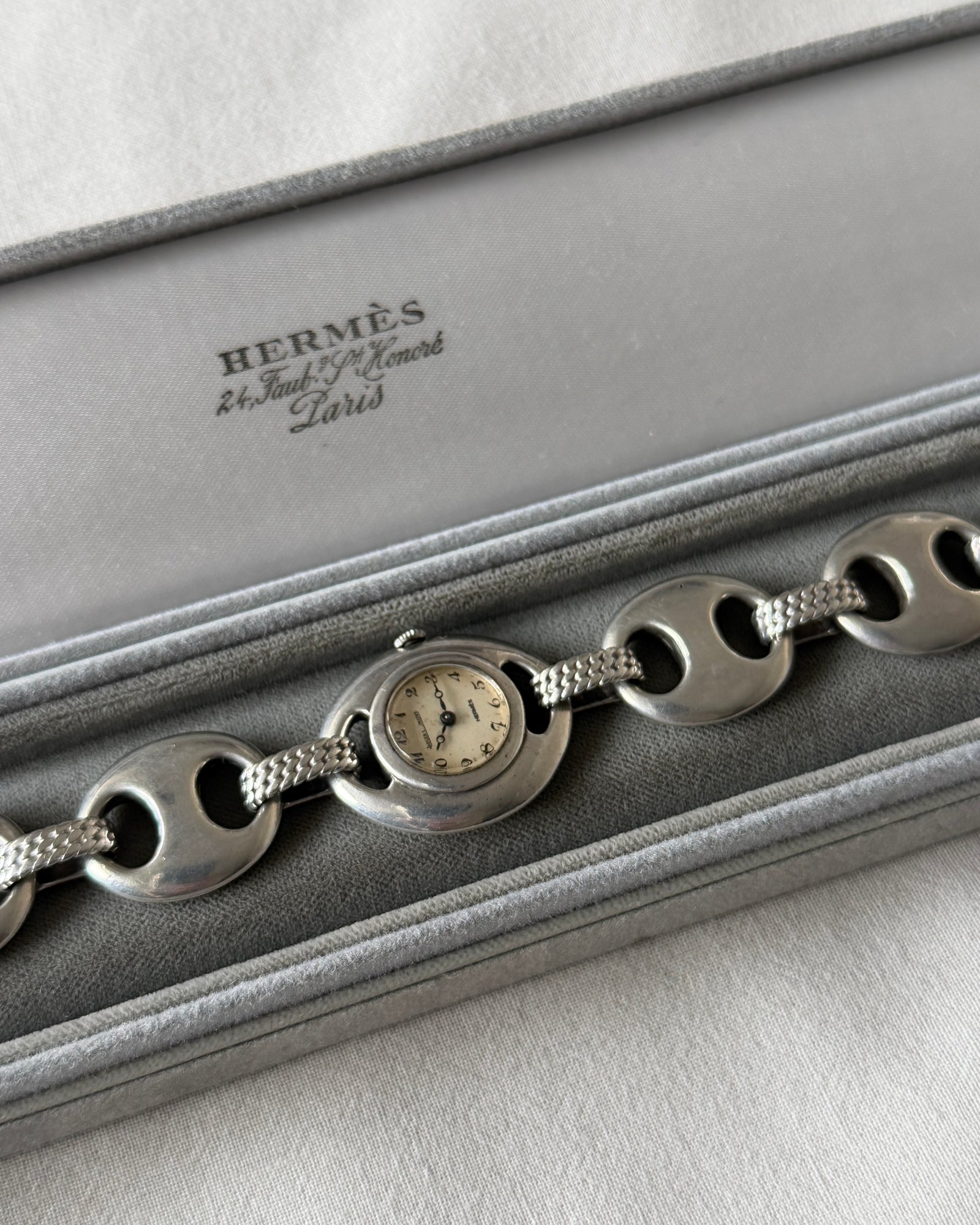 Hermes Suroît silver watch Jaeger-LeCoultre エルメス シュロワ シルバー ウォッチ