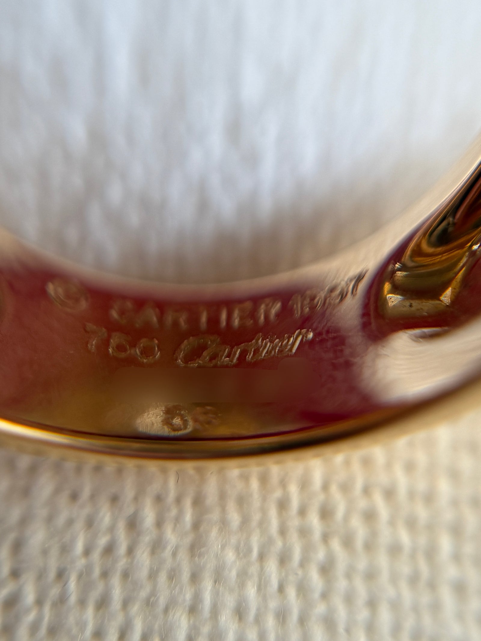 Cartier nouvelle vague yellow gold ring カルティエ ヌーベルバーグ K18YG リング