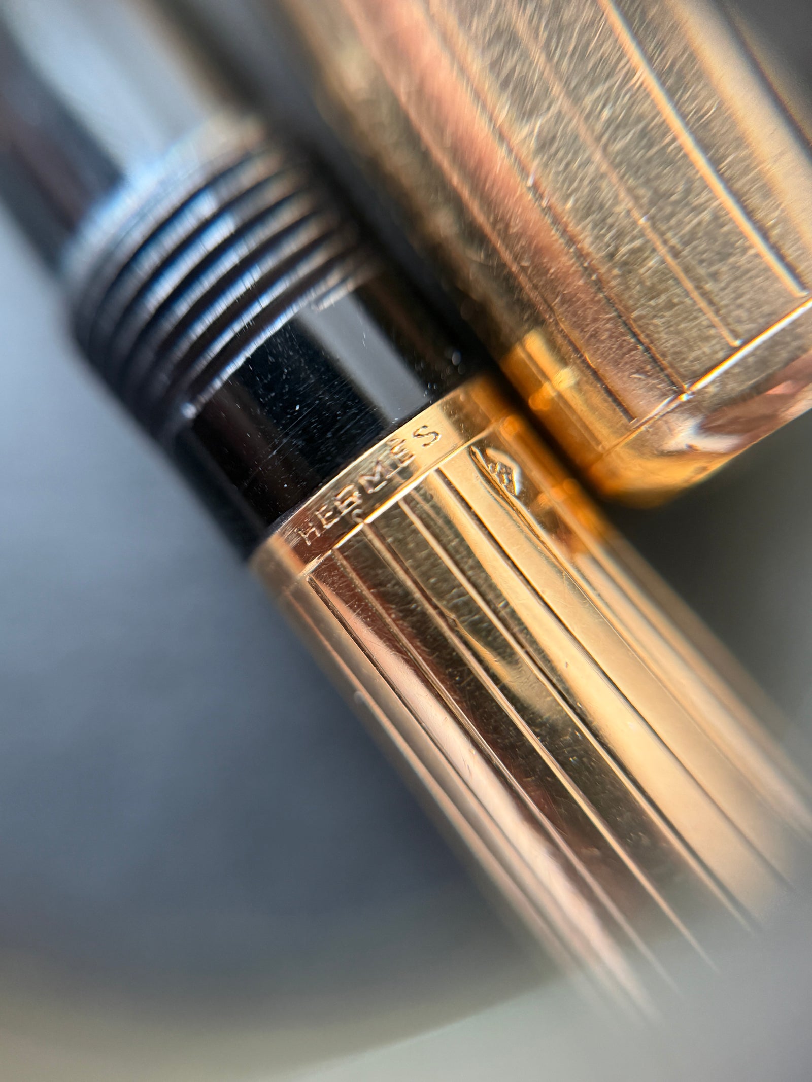Hermes K18 gold fountain pen small
