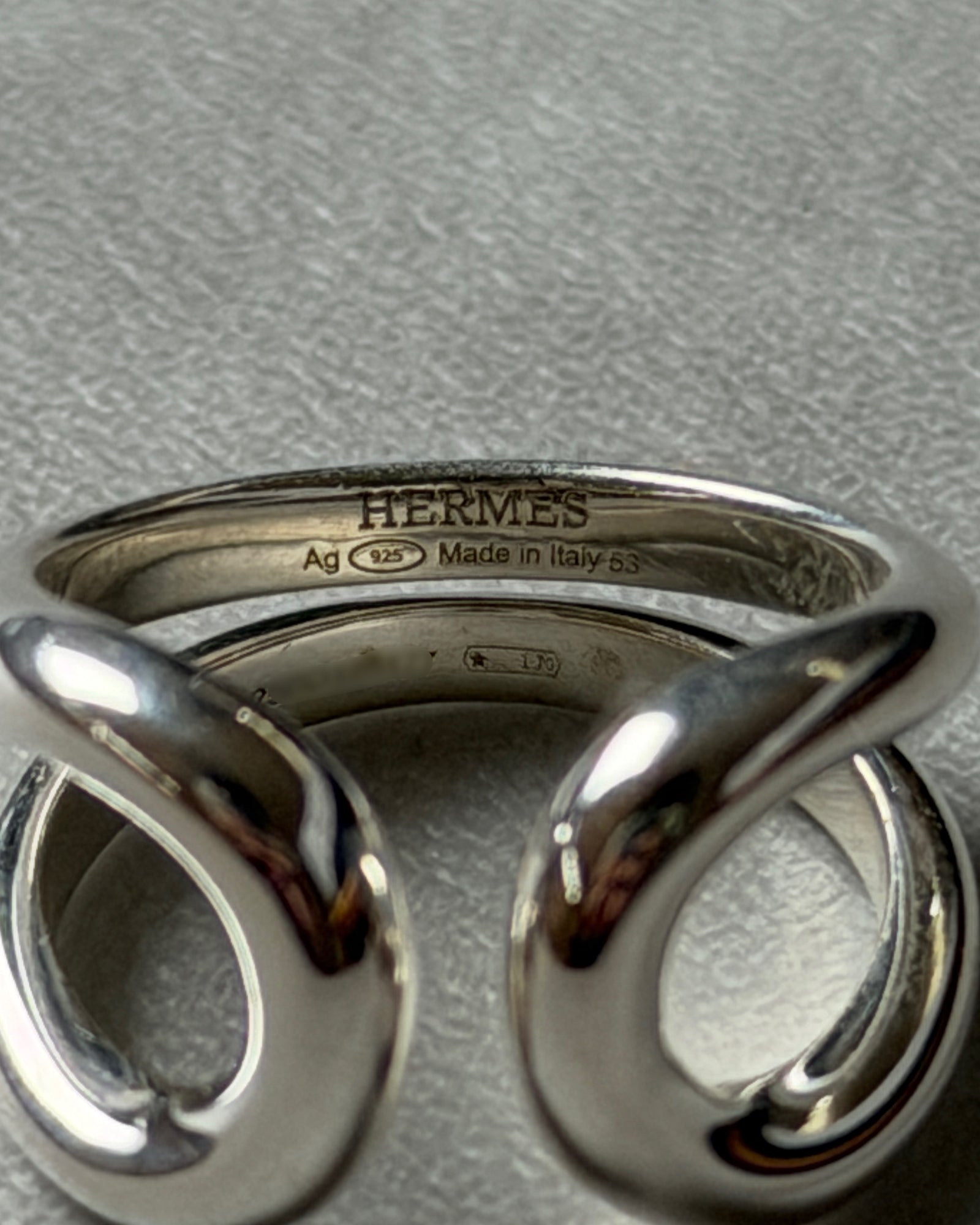 Hermes Vintage Rope Silver Necklace