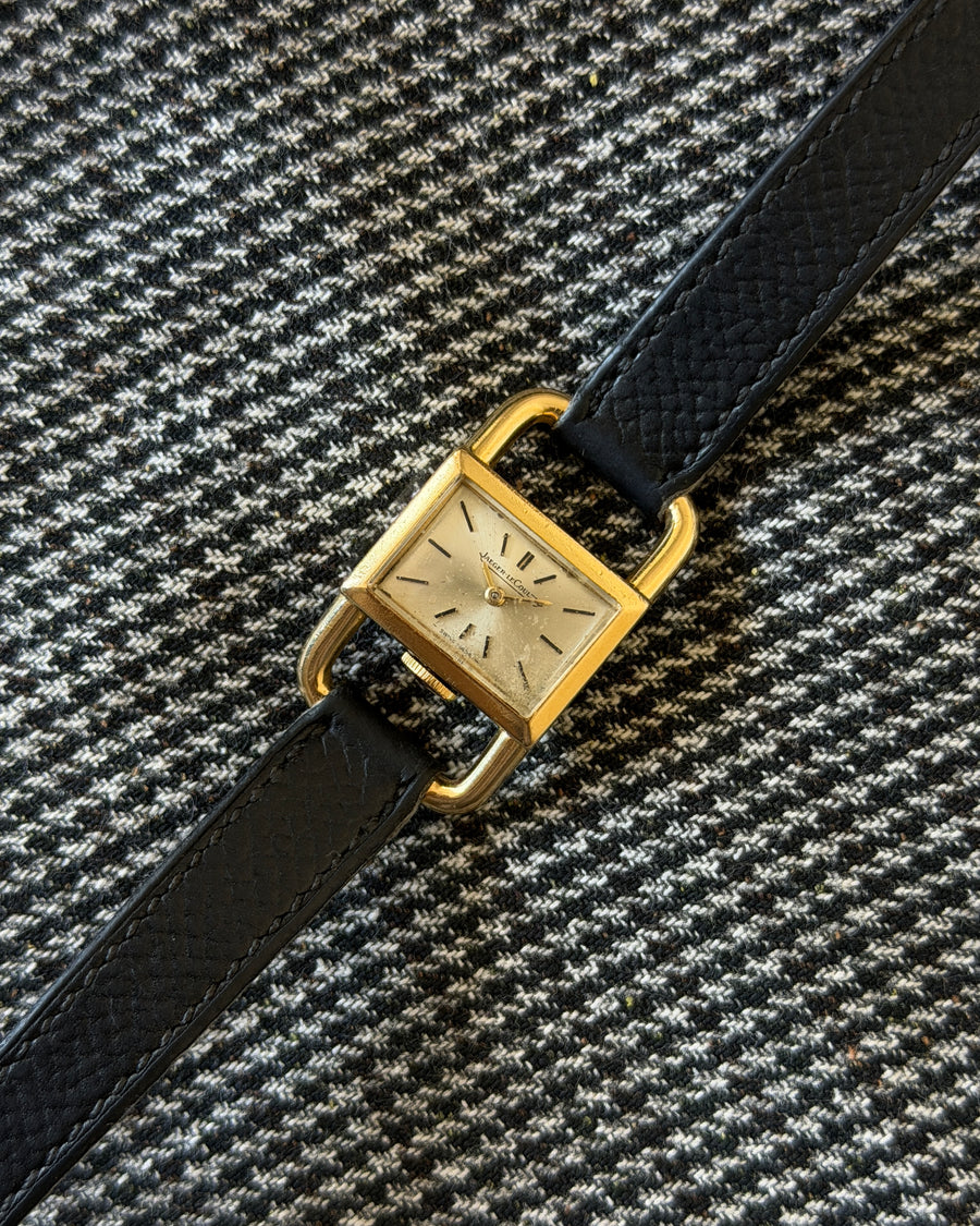 Hermes JAEGER-LECOULTRE Etrier K18 gold watch エルメス エトリエ ゴールド ウォッチ