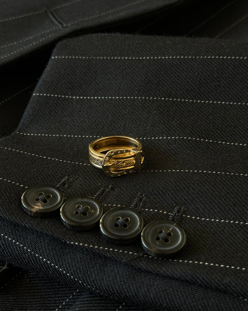 Hermes boucle sellier K18 gold ring エルメス ブックルセリエ ゴールド リング