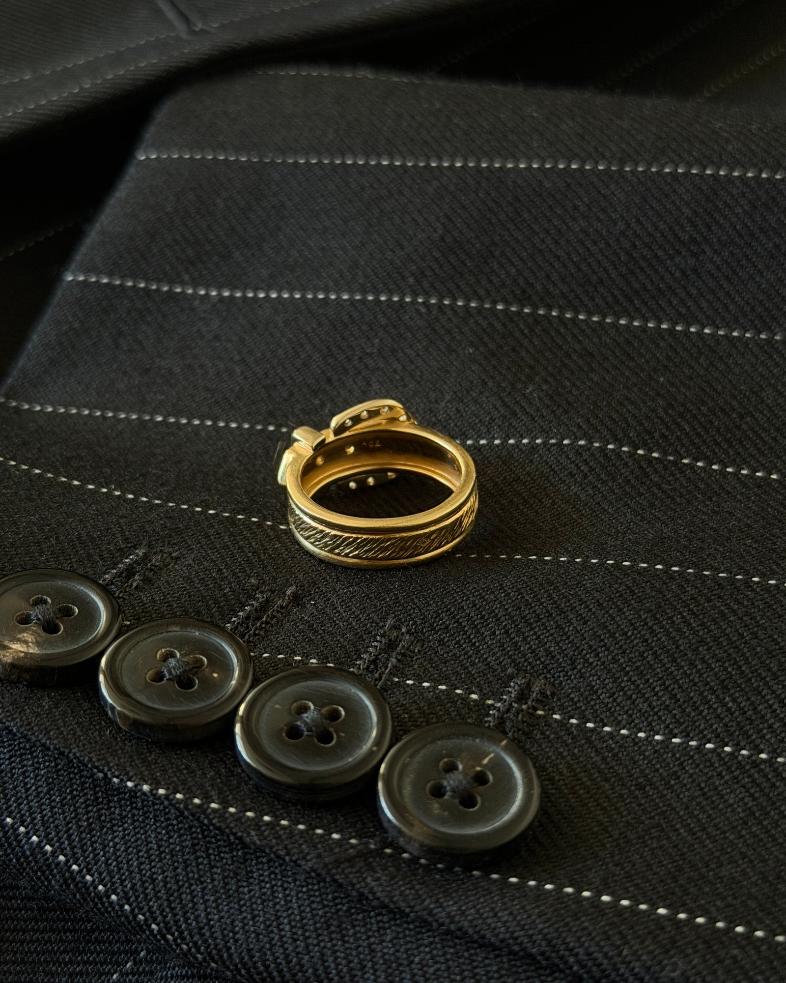 Hermes boucle sellier K18 gold ring エルメス ブックルセリエ ゴールド リング