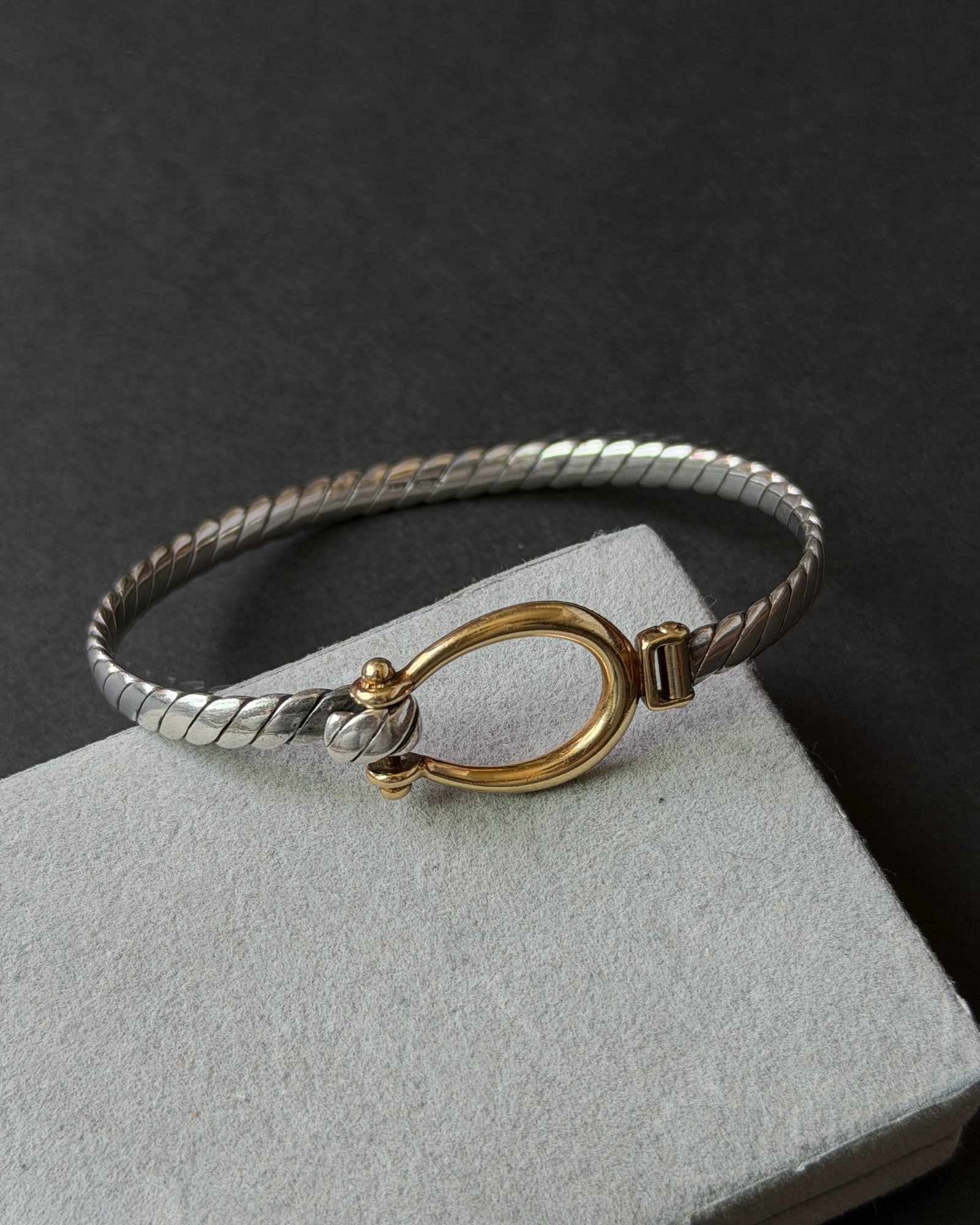 Tiffany & Co. K18 gold ×silver bracelet ティファニー ヴィンテージ ゴールド シルバー ブレスレット