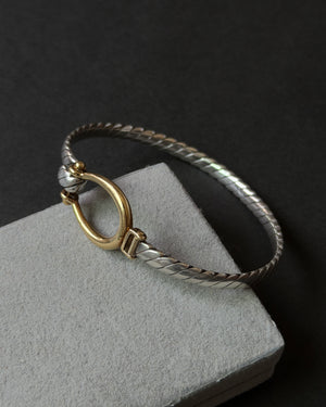 Tiffany & Co. K18 gold ×silver bracelet ティファニー ヴィンテージ ゴールド シルバー ブレスレット