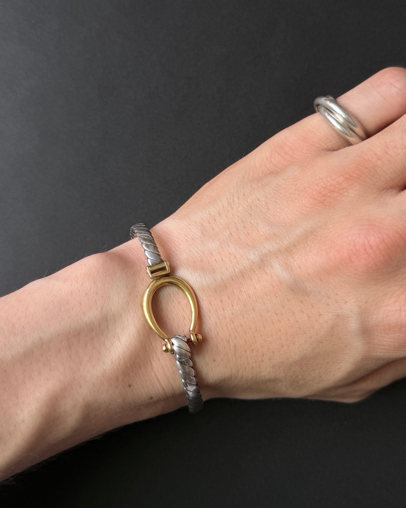 Tiffany & Co. K18 gold ×silver bracelet ティファニー ヴィンテージ ゴールド シルバー ブレスレット